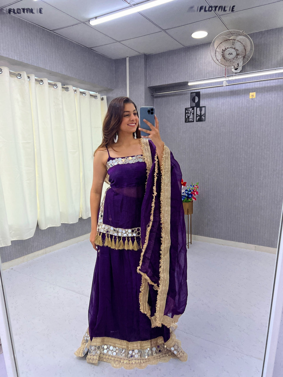 AakrishDesigners Real Mirror Work Lengha Choli Perfect Navratri Look