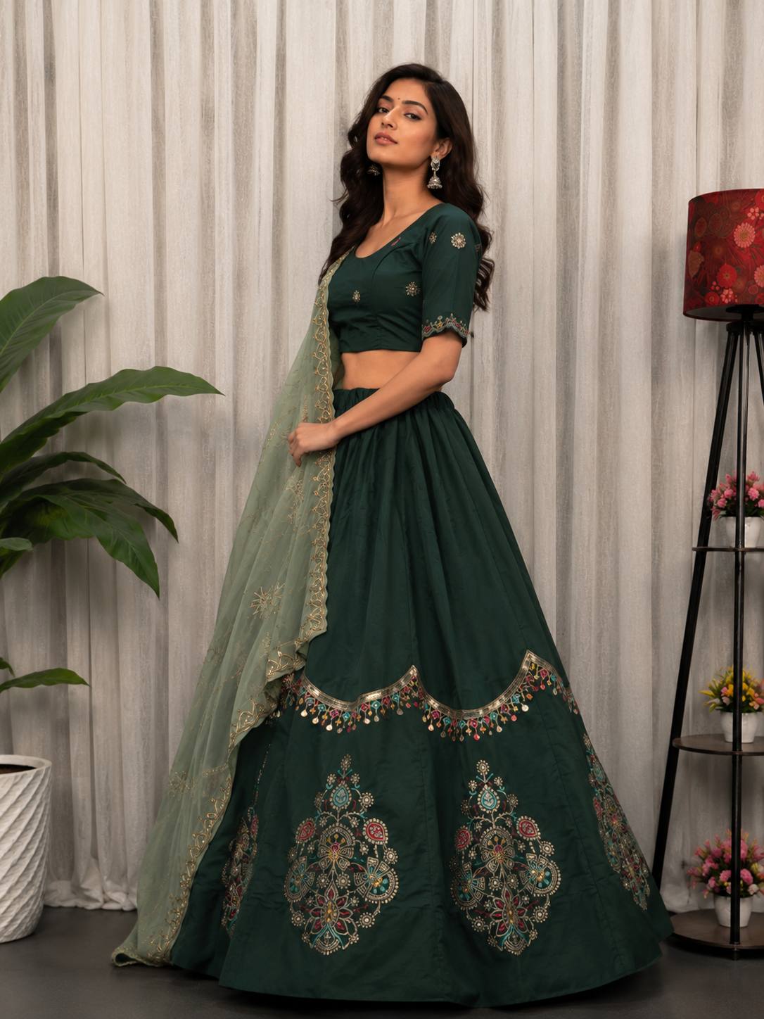AAKRISH DESIGNERS NEW PATTERN LENGHA CHOLI 2026