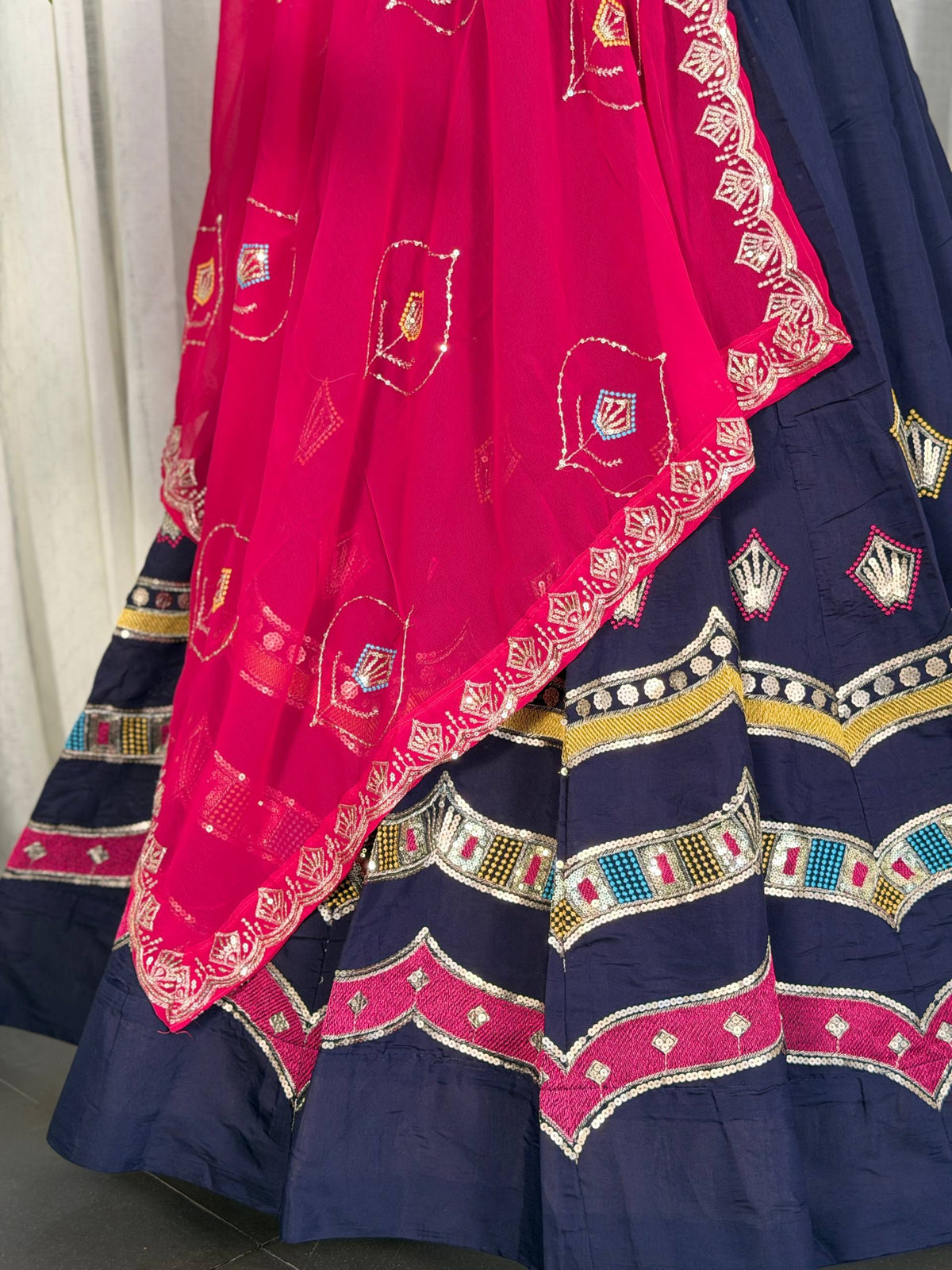 AAKRISH DESIGNERS NEW PATTERN LENGHA CHOLI 2026