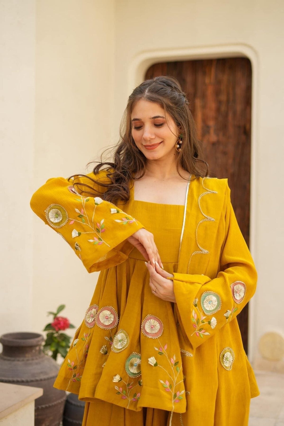 AakrishDesigners Tranding Plazzo set With Handwork
