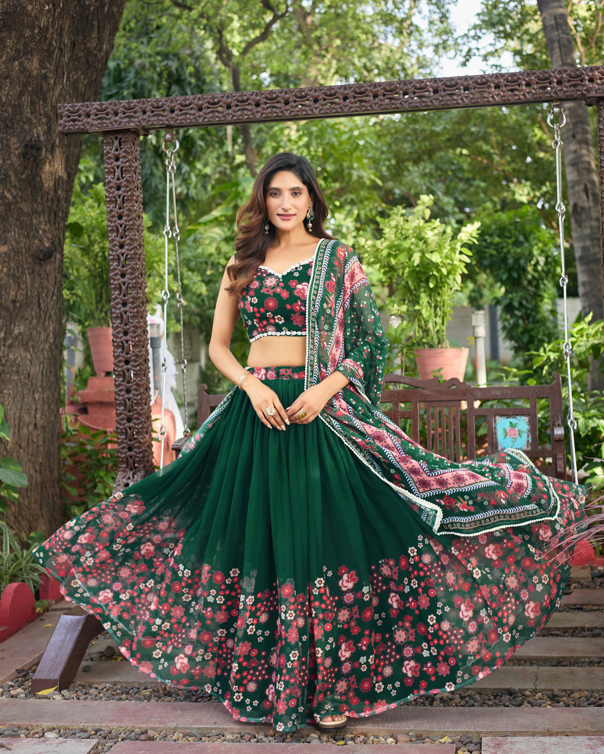 AAKRISH DESIGNERS TRANDING NAVRATRI COLLECTION LENGHA CHOLI 2026