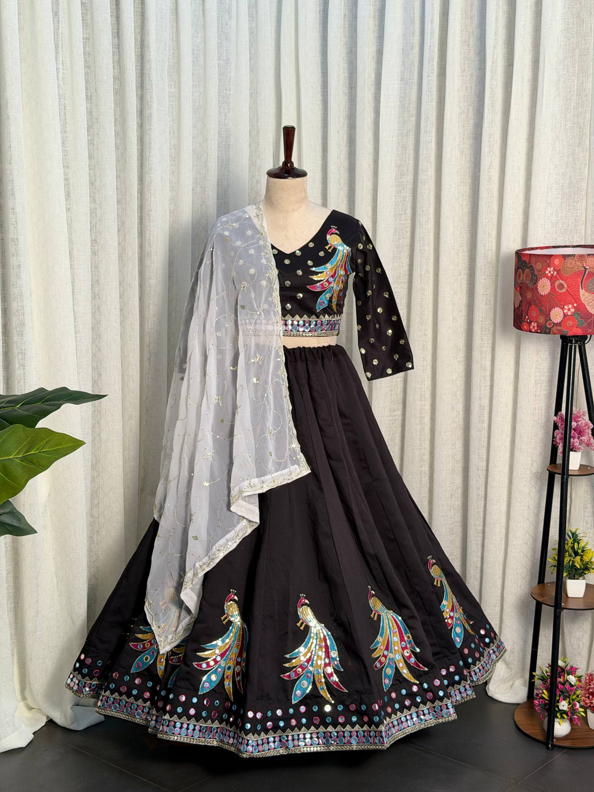 AAKRISH DESIGNERS NAVRATRI COLLECTION LENGHA CHOLI FULL STICH 2026