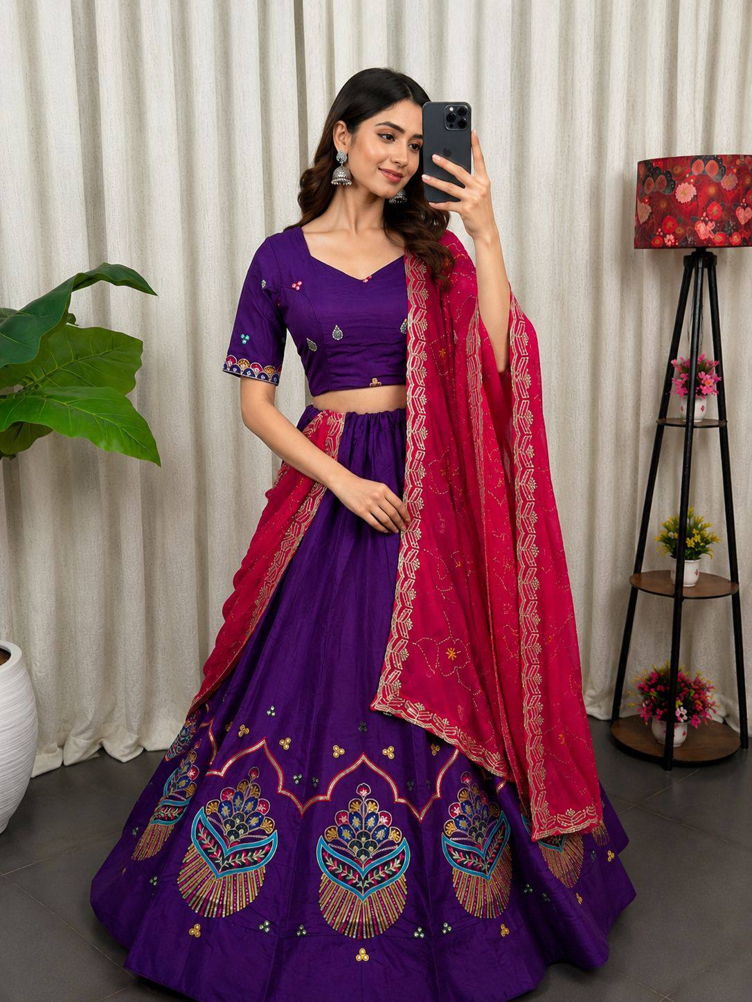 AAKRISH DESIGNERS NEW PATTERN LENGHA CHOLI 2026