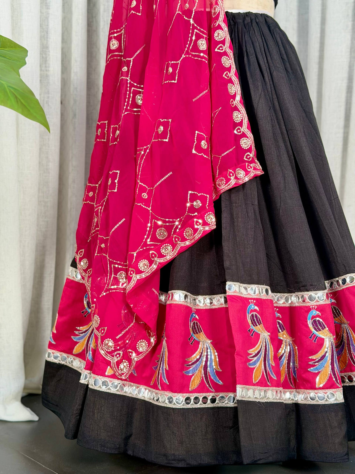 AAKRISH DESIGNERS TRANDING BLACK  LENGHA CHOLI 2026