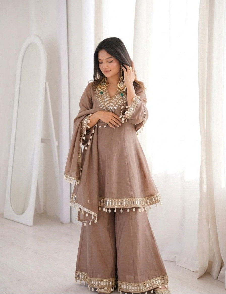 Aakrish Designers Tranding Plazzo Set 9Colour Available