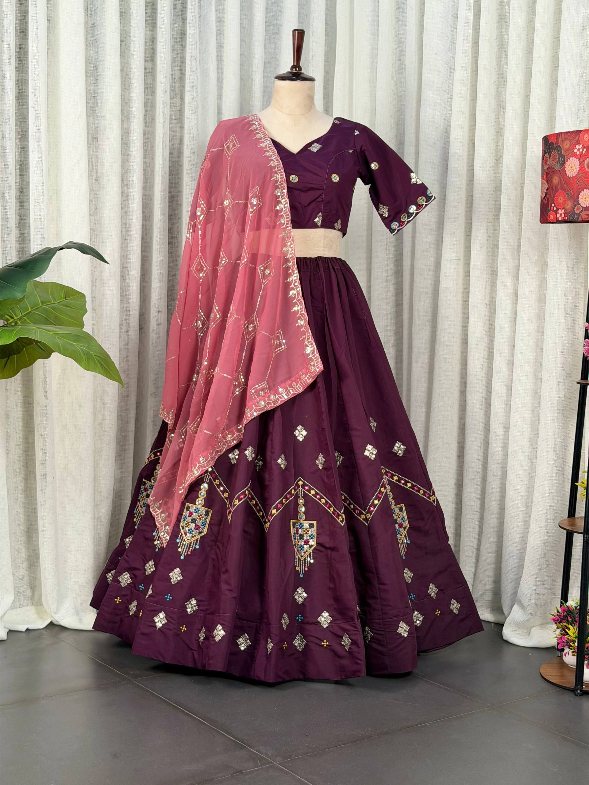 AAKRISH DESIGNERS NEW PATTERN LENGHA CHOLI RAMA 2026