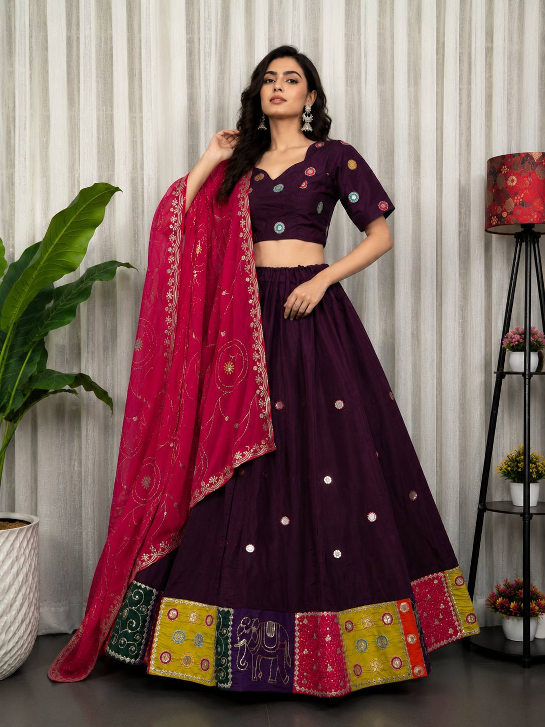 AAKRISH DESIGNERS NEW PATTERN LENGHA CHOLI 2026