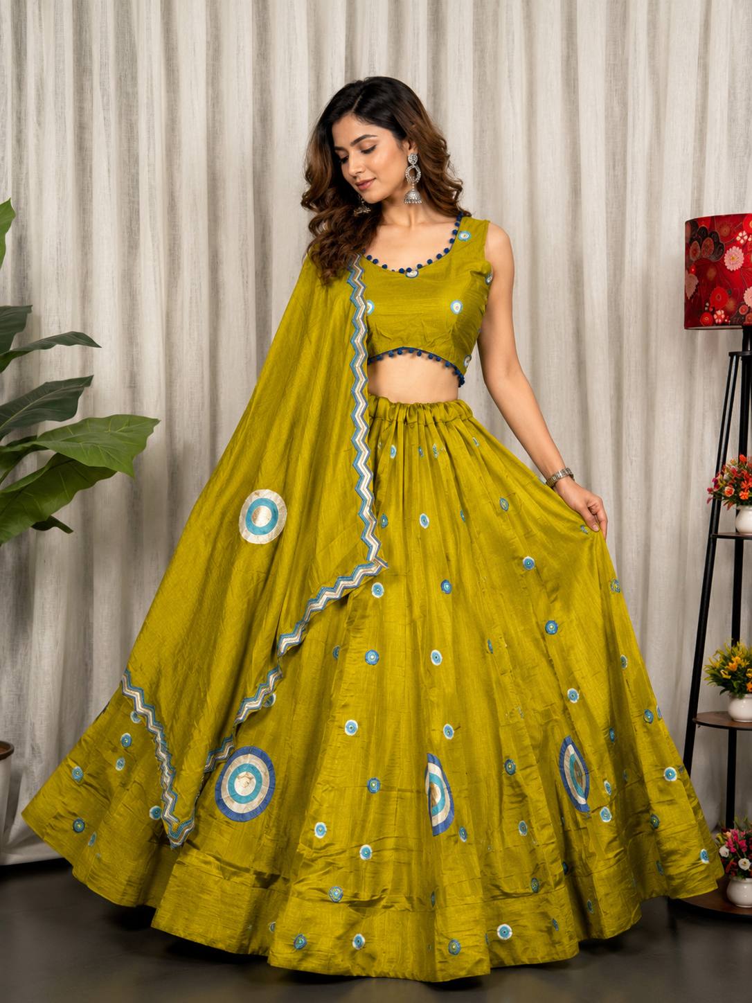 AAKRISH DESIGNERS NEW PATTERN LENGHA CHOLI 2026