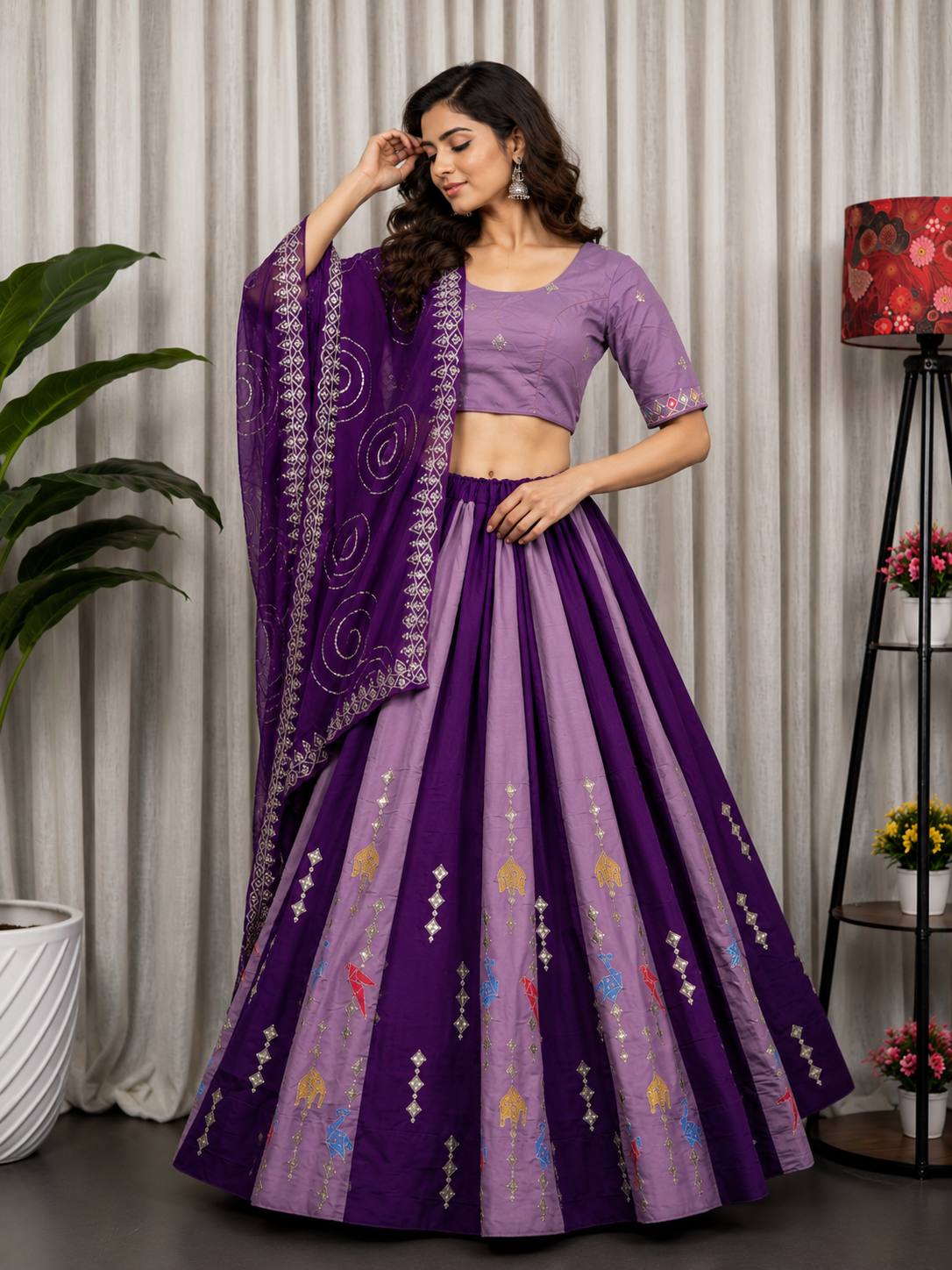 AAKRISH DESIGNERS NEW PATTERN LENGHA CHOLI 2026