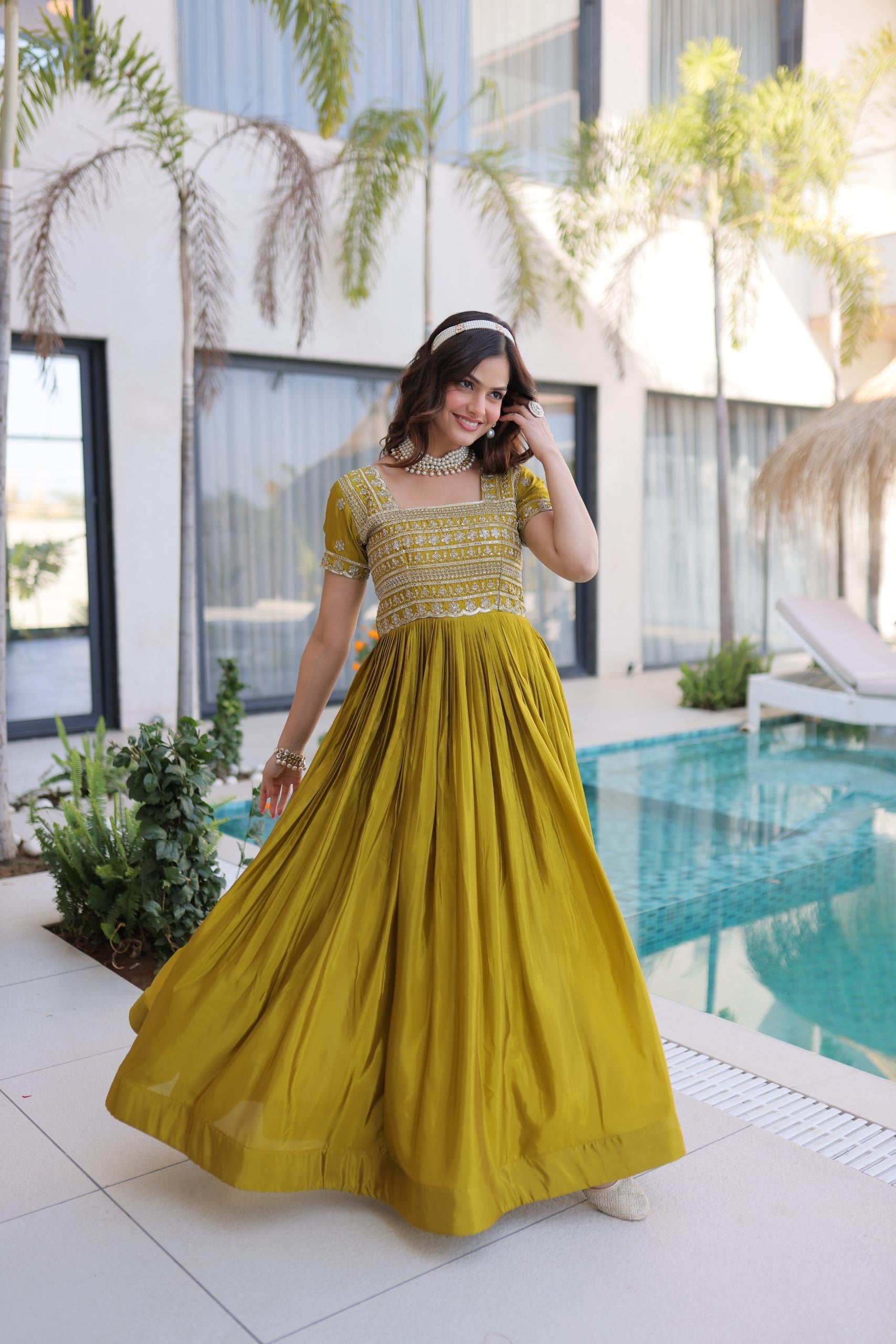 PREMIUM AAKRISH DESIGNER READYMADE GOWN COLLECTIONS