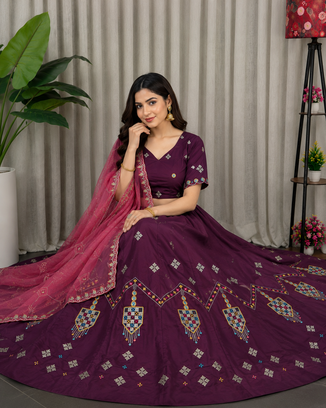 AAKRISH DESIGNERS NEW PATTERN LENGHA CHOLI RAMA 2026