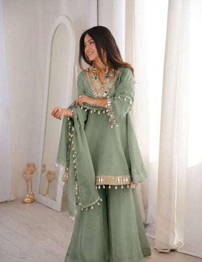 Aakrish Designers Tranding Plazzo Set 9Colour Available