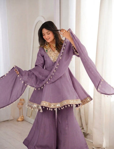 Aakrish Designers Tranding Plazzo Set 9Colour Available