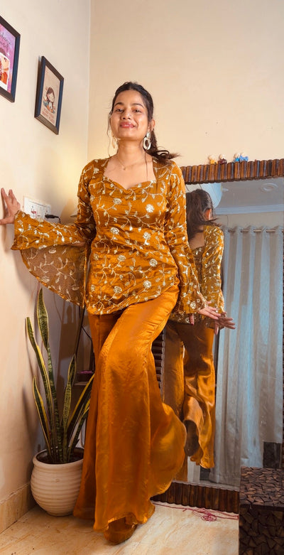AAKRISH DESIGNERS HEAVY FRENDY SILK SUIT SET