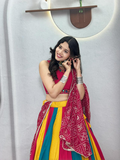 AAKRISH DESIGNERS Launching Navratri Special Lehenga choli with vintage duptto