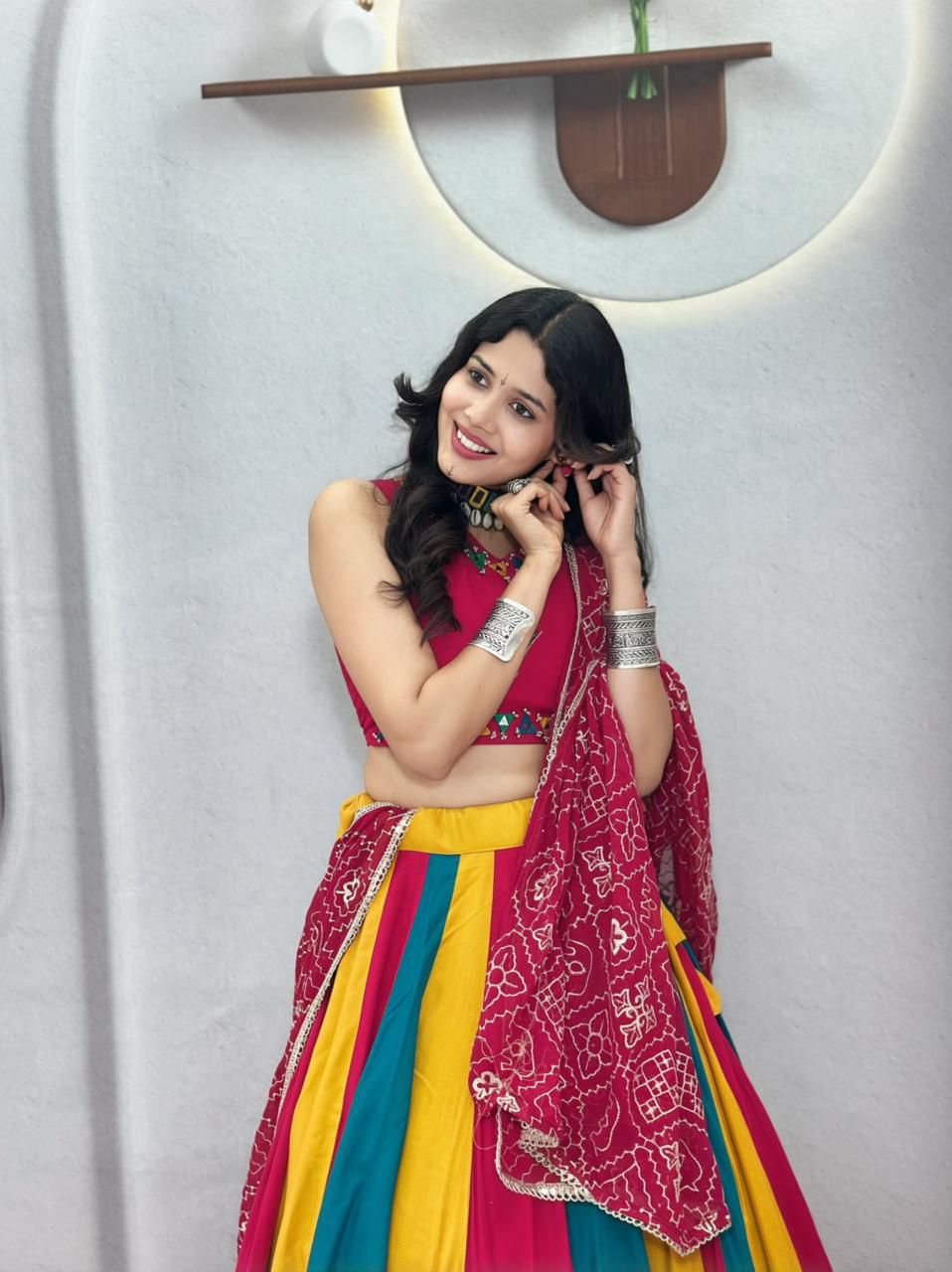 AAKRISH DESIGNERS Launching Navratri Special Lehenga choli with vintage duptto