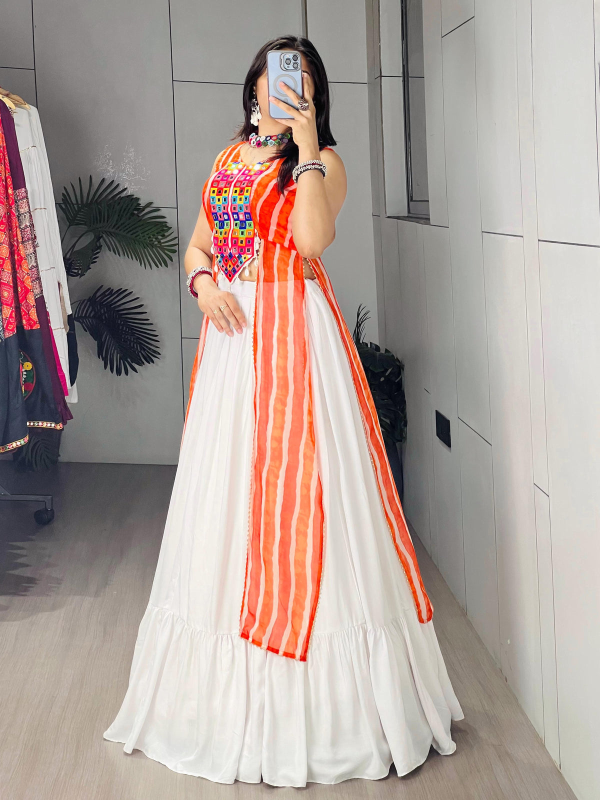 Aakrish Designers Prints Kurtis With Traditional Lehenga Sets