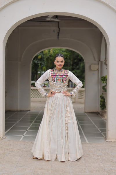 AAKRISH DESIGNERS MULTY COLOUR NAVRATRI LEHENGA CHOLI COLLECTIONS