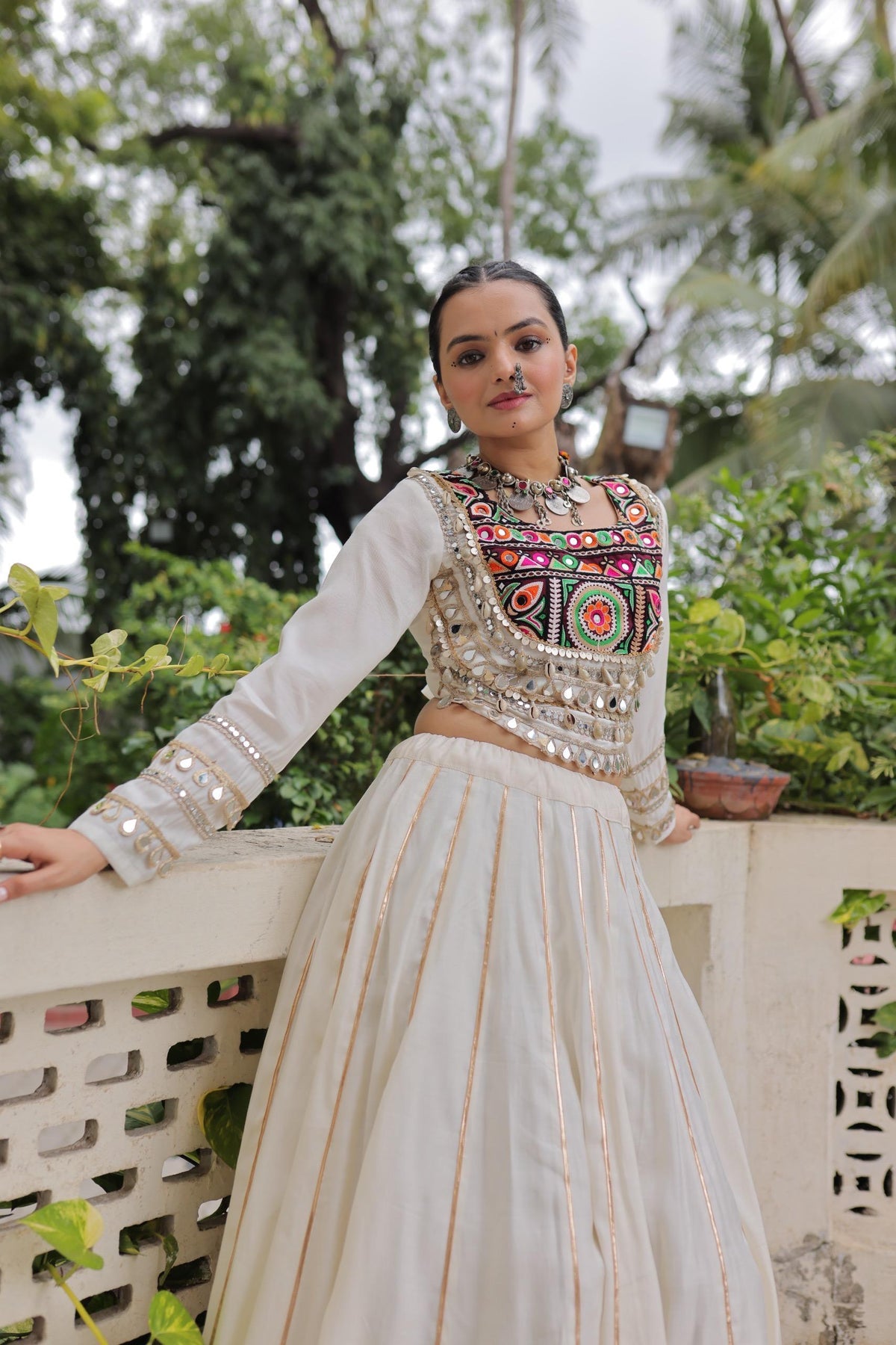 AAKRISH DESIGNERS MULTY COLOUR NAVRATRI LEHENGA CHOLI COLLECTIONS