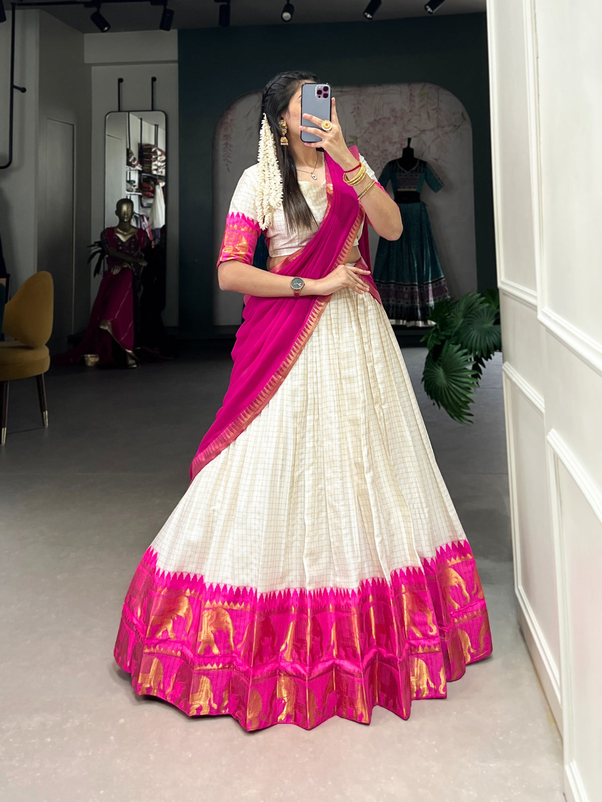 AAKRISH TRANDING SOUTH TEST NAVRATRI COLLECTION LENGHA CHOLI 2026