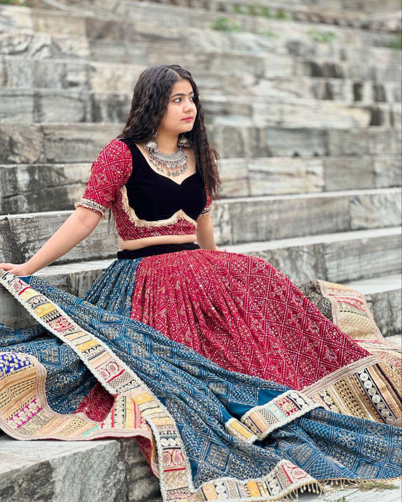 AAKRISH DESIGNERS PRESENTING NEW  TRENDING PARTYWEAR NAVRATRI COLLECTION LEHENGA CHOLI
