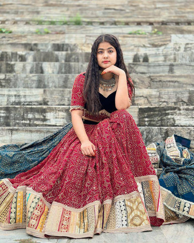 AAKRISH DESIGNERS PRESENTING NEW  TRENDING PARTYWEAR NAVRATRI COLLECTION LEHENGA CHOLI
