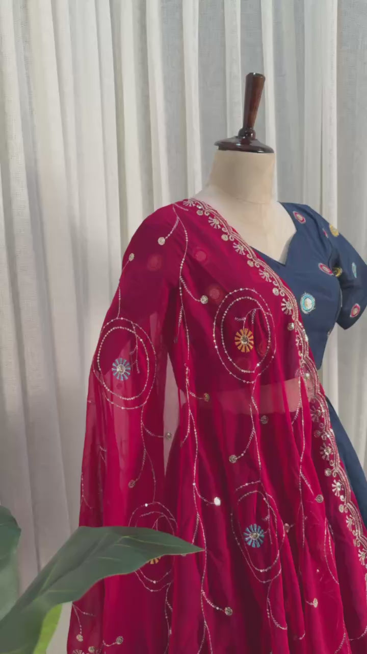 AAKRISH DESIGNERS NEW PATTERN LENGHA CHOLI 2026